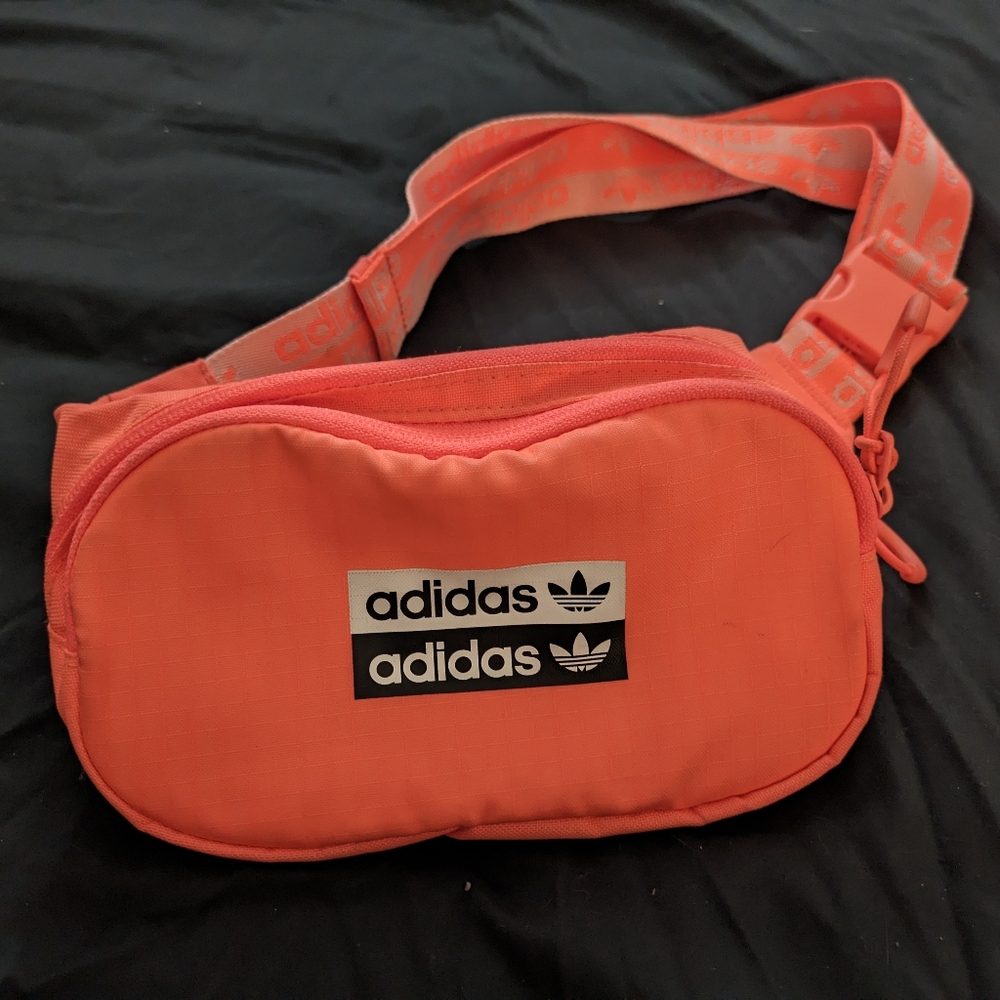 Neon orange? Adidas fanny pack, worn once, perfect condition